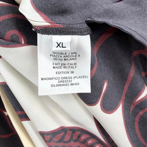 NWT La DoubleJ Magnifico Silk Twill Dress in Corsini Placée Cream $1,690 Size XL - Picture 14 of 16